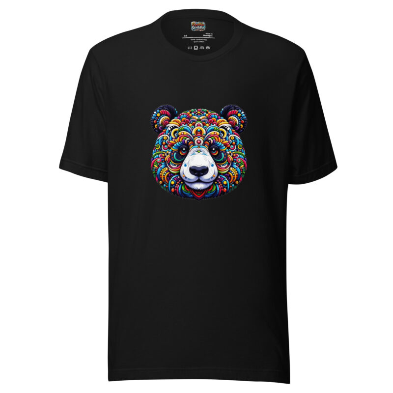 Psychedelic Panda T-Shirt - Gentle Vibrancy alternate view