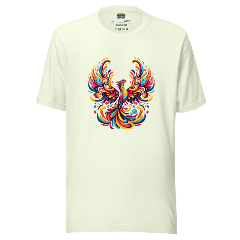 Psychedelic Phoenix T-Shirt - Rebirth in Colours