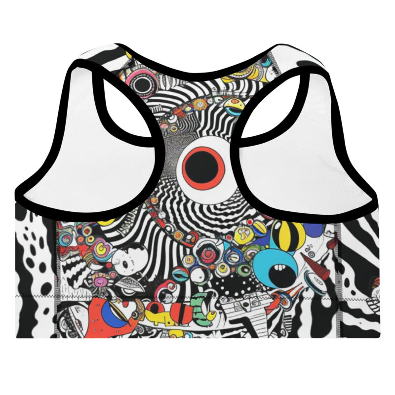 Psychedelic Swirl Sports Bra - Eye of Imagination alternate view