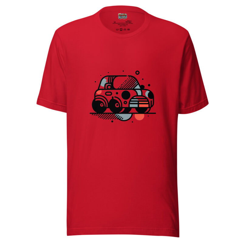 Retro Car Doodle T-Shirt alternate view