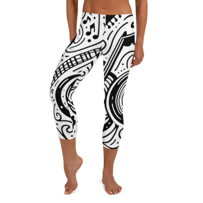Vinyl Vibes Capri Leggings - Rhythmic Expressions alternate view