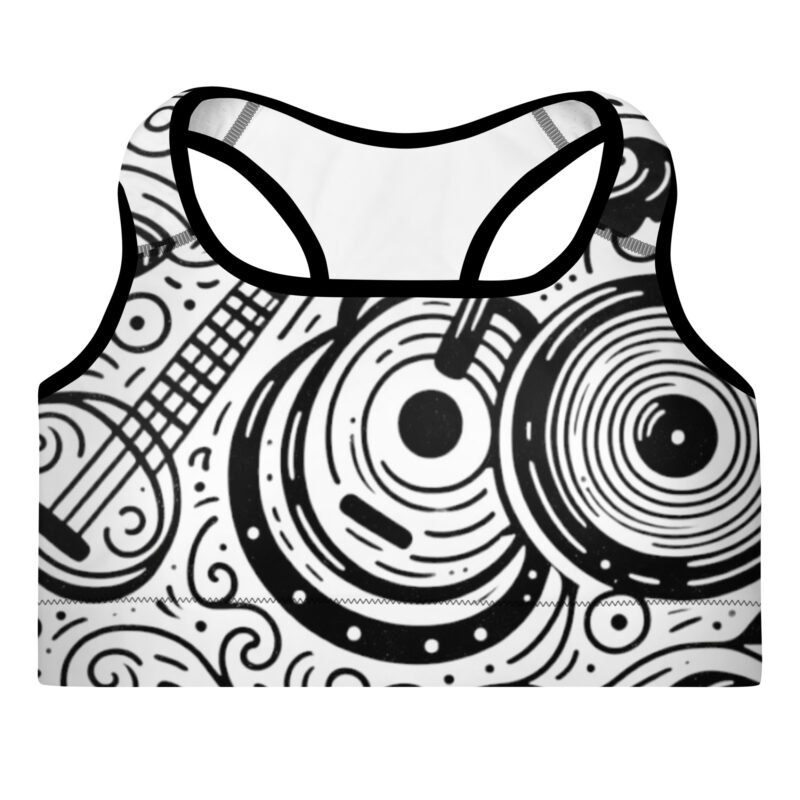 Rhythmic Expressions Padded Sports Bra - Acoustic Elegance