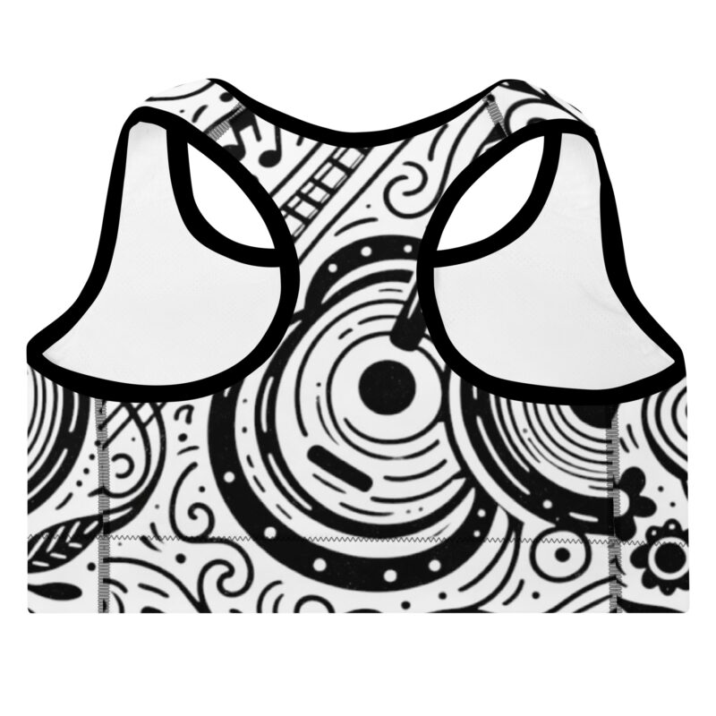 Acoustic Elegance Sports Bra - Rhythmic Expressions alternate view