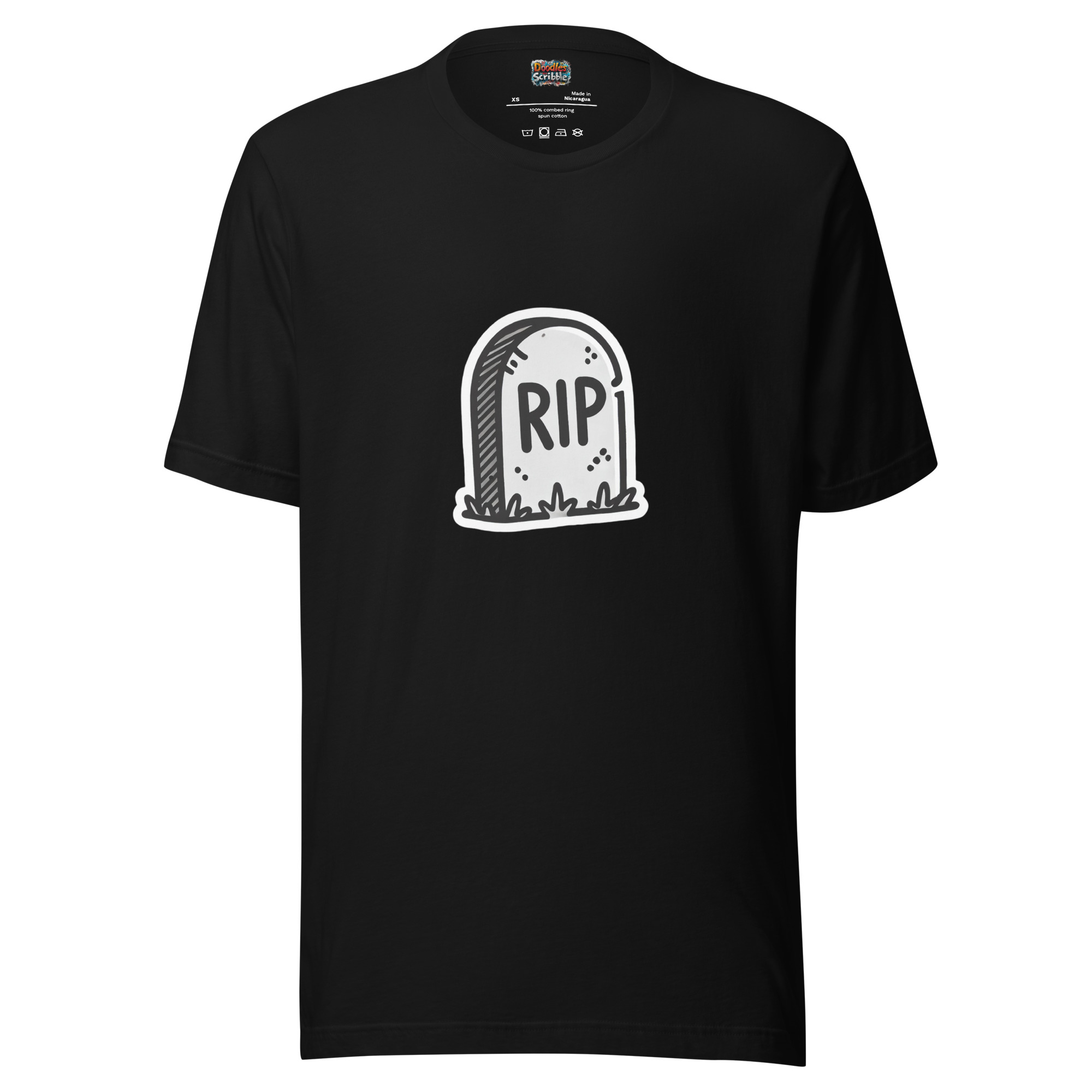 RIP Tombstone Doodle for Halloween T-Shirts product image