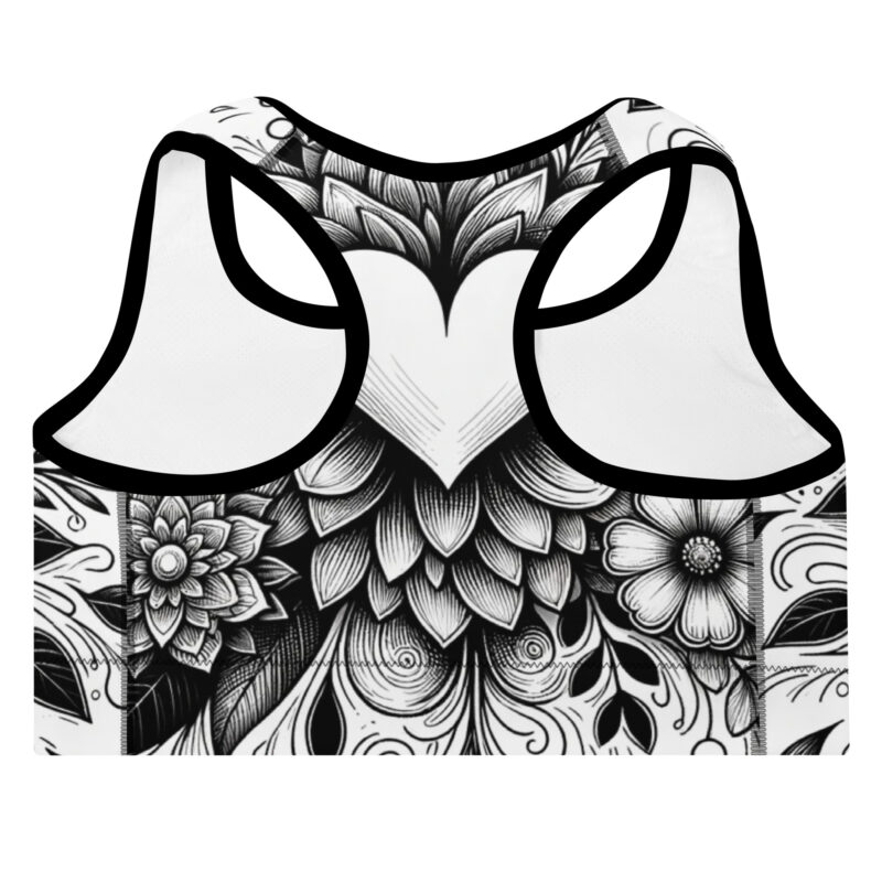 Romantic Doodle Sports Bra - Supportive Love alternate view