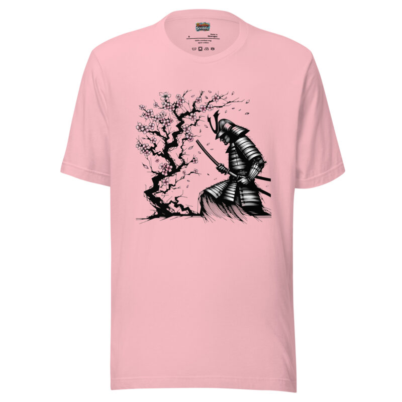 Samurai Blossom T-Shirt - Warrior Resilience Design alternate view