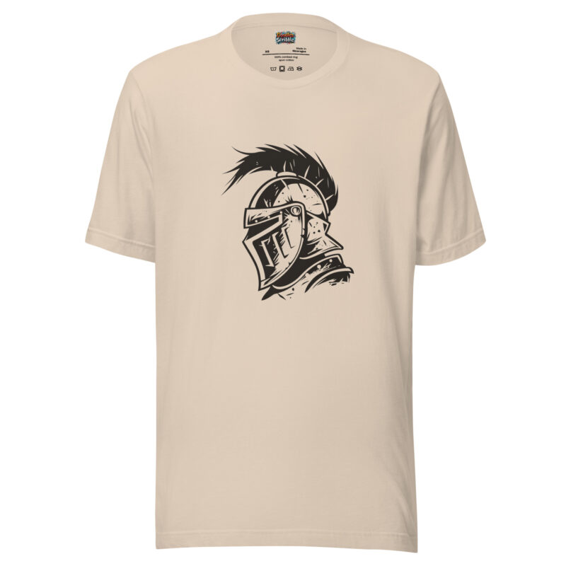 Scribbled Spartan Helmet Valor Tee