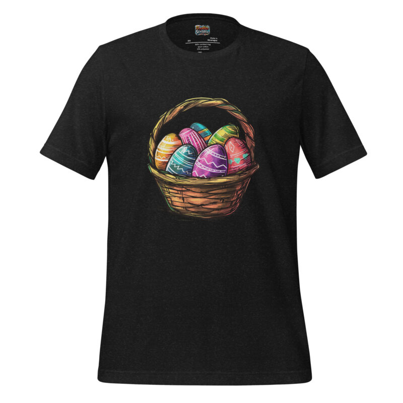 Sketchy Easter Egg T-Shirt with Basketful Bliss Doodle alternate view