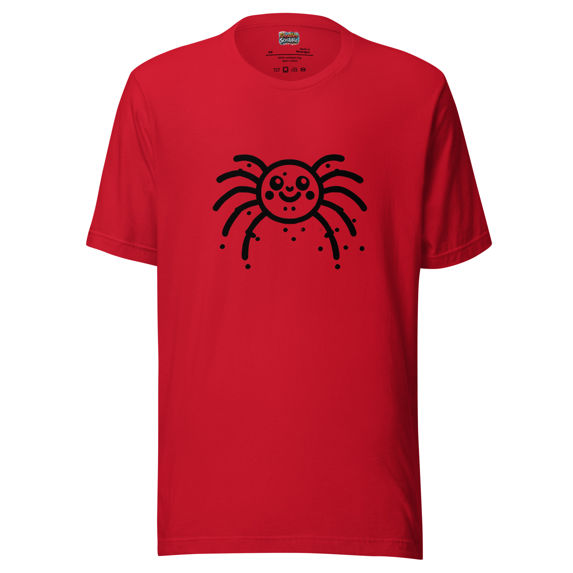 Smiling Spider Doodle for Halloween T-Shirts product image