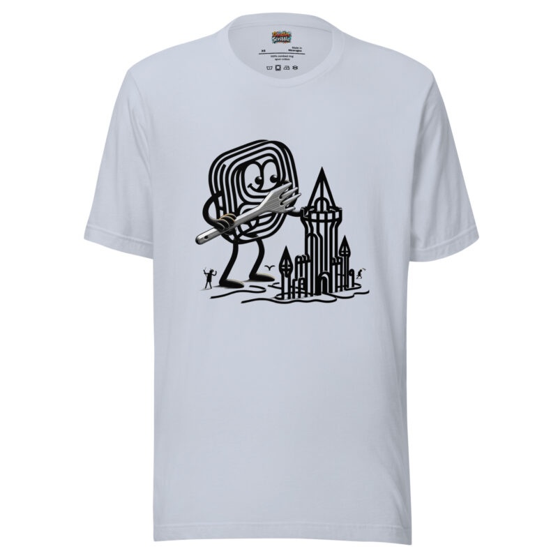 Soulful Scribbles T-Shirt - Enigmatic Castle Builder