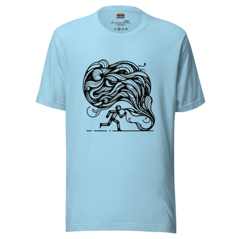 Soulful Scribbles T-Shirt - Marathon Runner's Flow