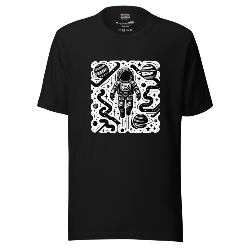 Space Explorer T-Shirt - Astronaut's Dream Doodle