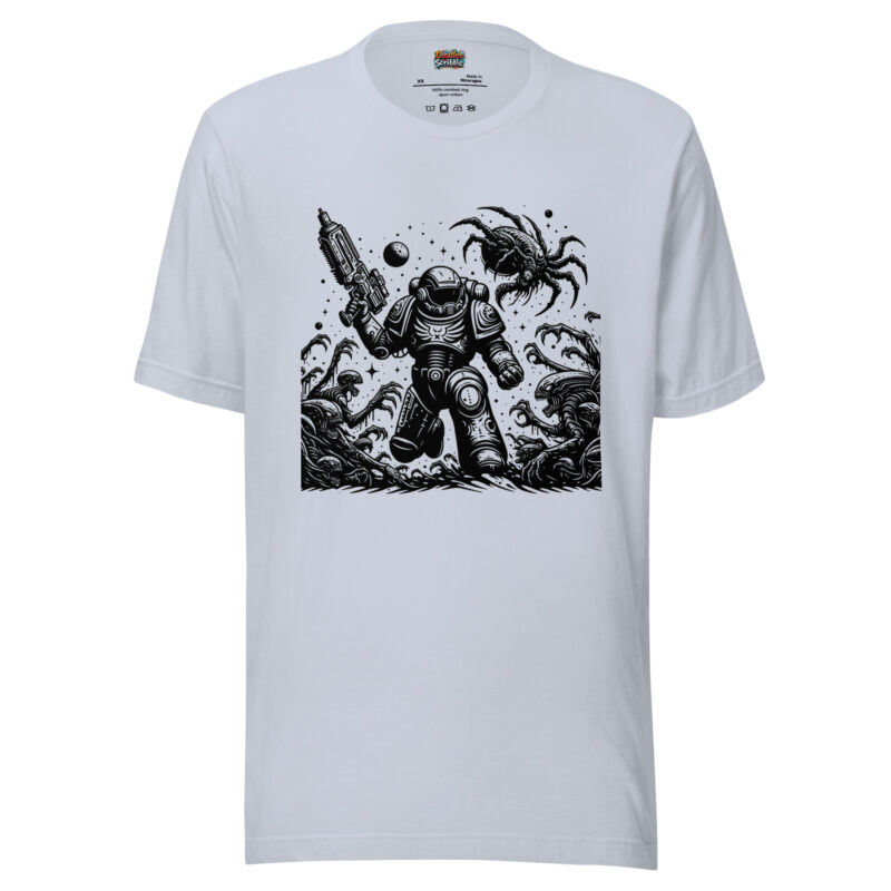 Space Marine Confrontation T-Shirt - Galactic Standoff