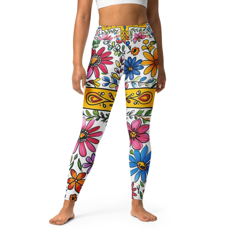 Spiritual Blossom Yoga Leggings – Find Balance in Beauty