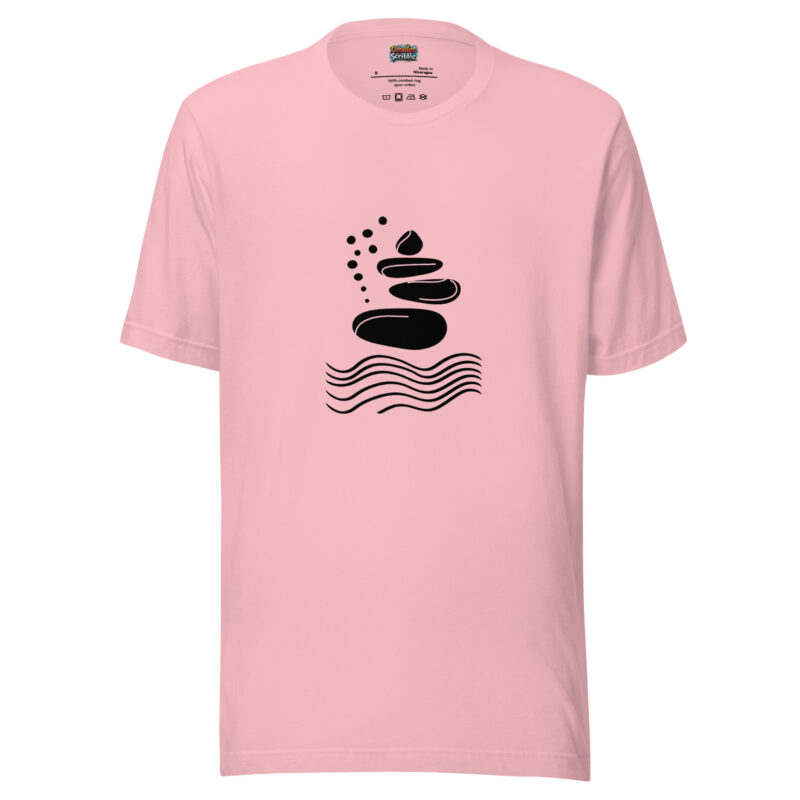 Stacked Stones and Gentle Waves Zen Yoga Inspiration Top