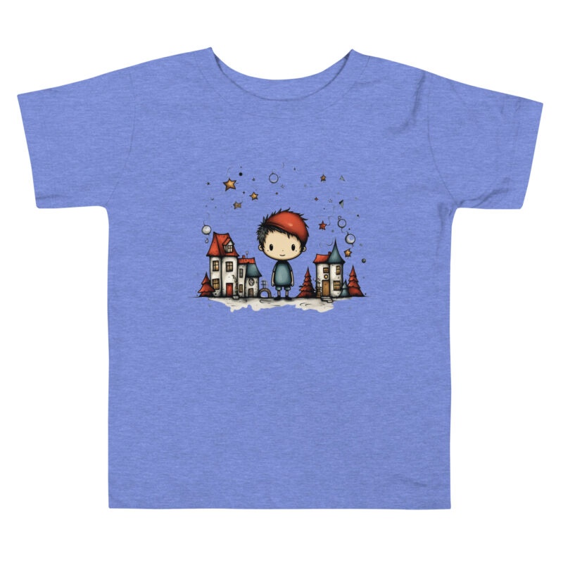 Starlight Celebration T-Shirt with Festive Night Doodle alternate view