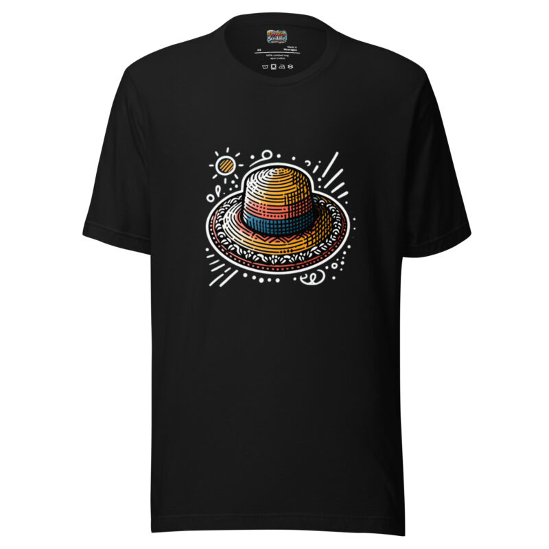 Straw Hat Summer Doodles T-Shirt