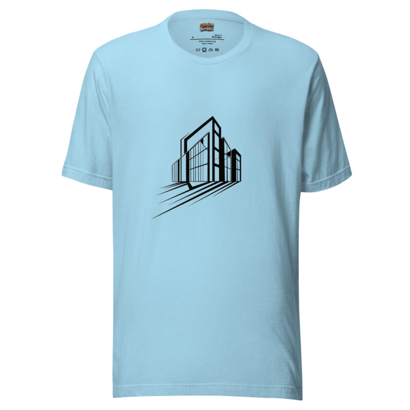 Structural Contour Doodle – Sleek Urban Tee