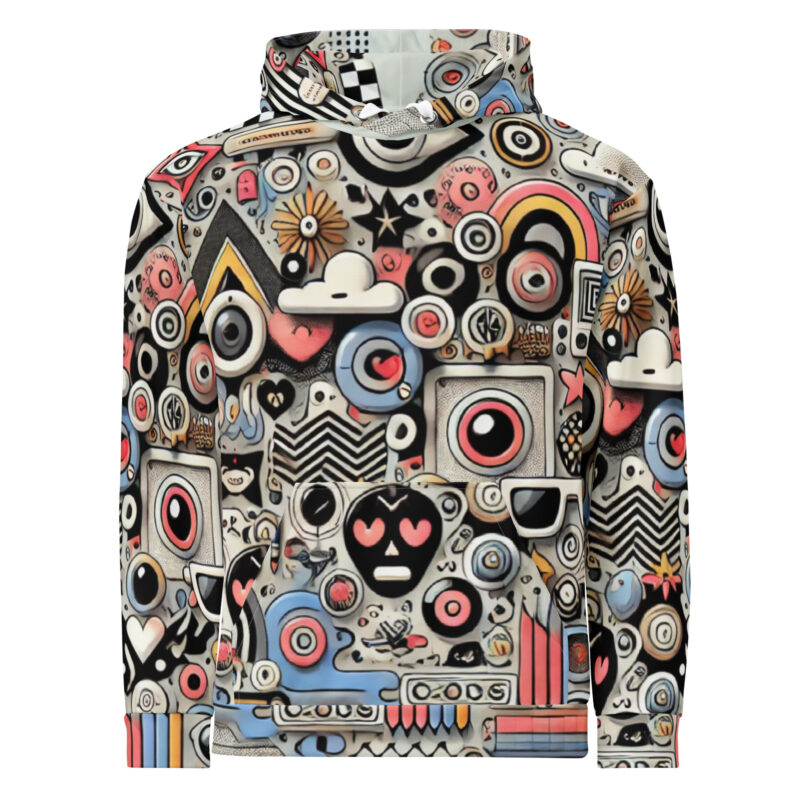Playful Patterns and Cloud Doodles Hoodie