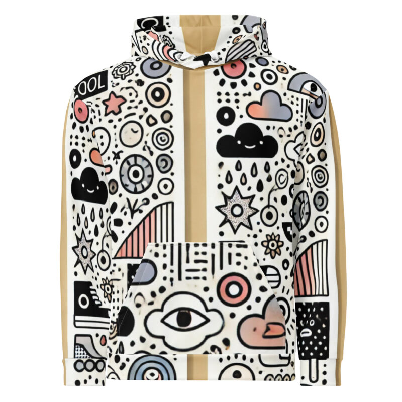 Cool Doodles Hoodie with Playful Design alternate view