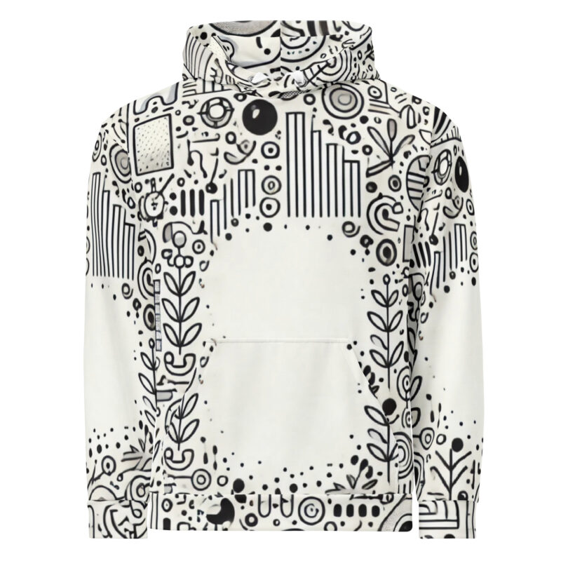 Stylish Hoodies with Geometric Cool Doodles Design