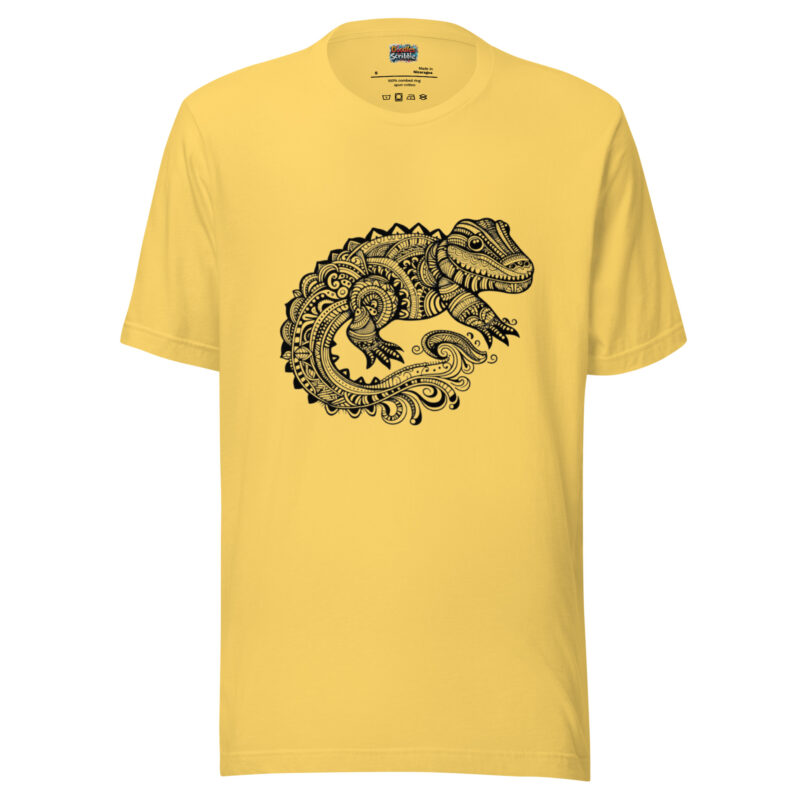 Swirling Scales and River Tales T-Shirt - The Artful Alligator