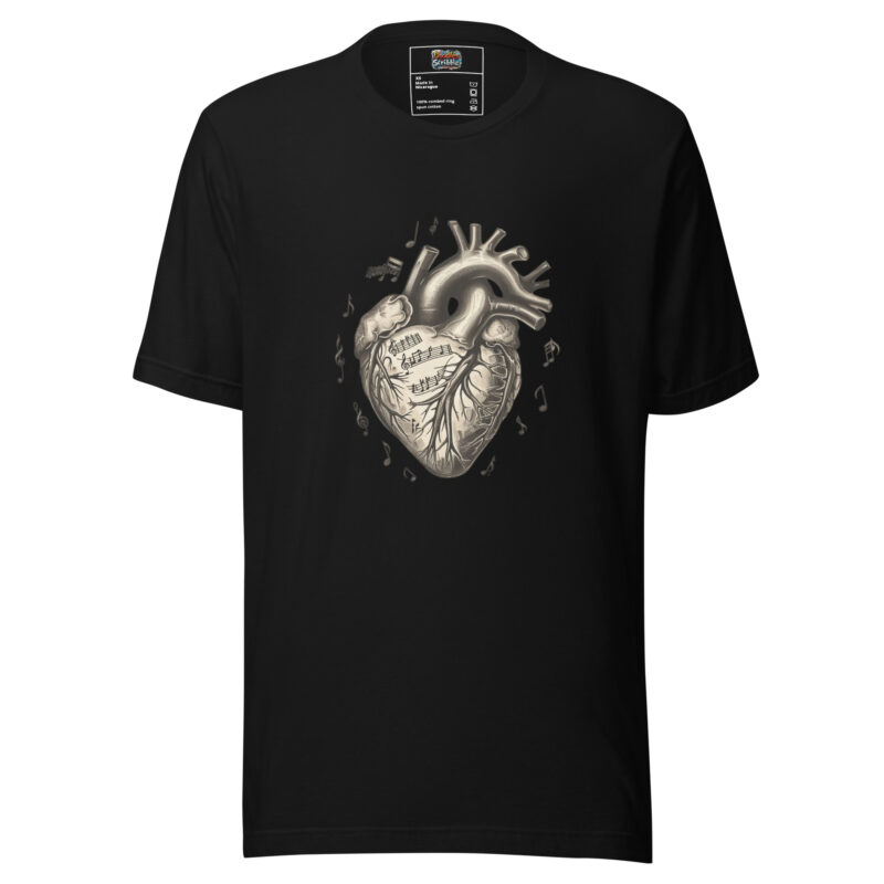 Visceral Vibrations T-Shirt - Symphony of Life Doodle alternate view