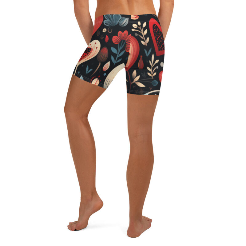 Valentine's Doodle Shorts for Relaxed Romantic Style alternate view