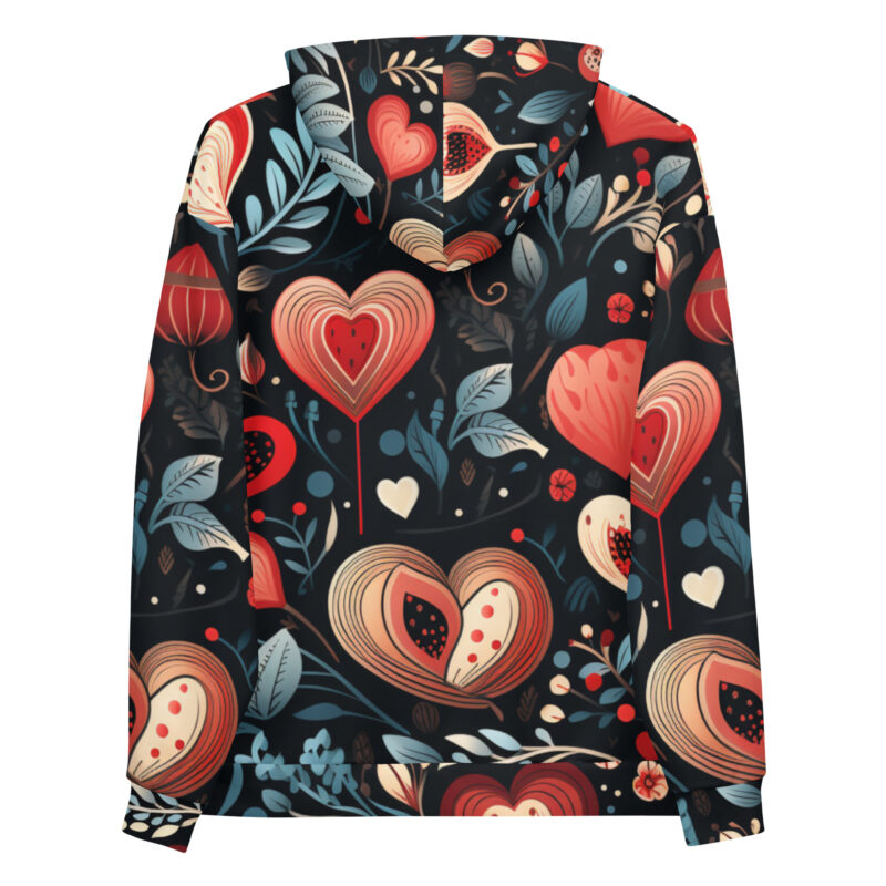 Valentine Doodle Hoodie for Cosy Comfort alternate view