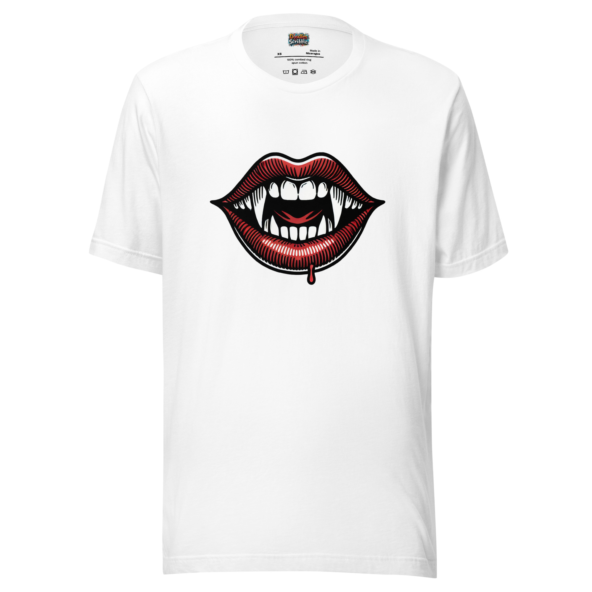 Vampire Fangs Doodle for Halloween T-Shirts product image