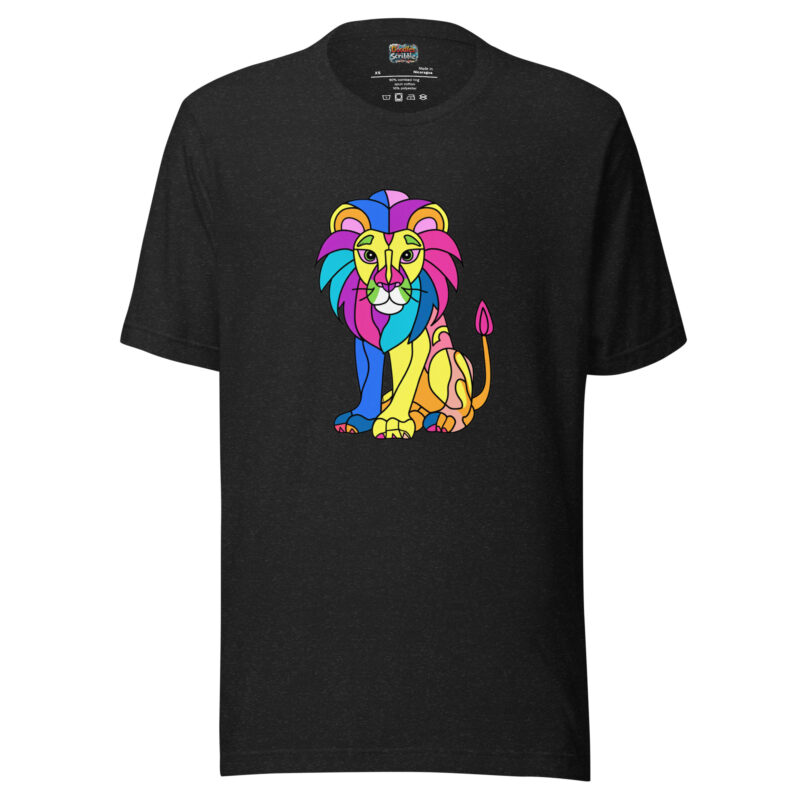Savannah King T-Shirt with Vibrant Color Burst Art alternate view