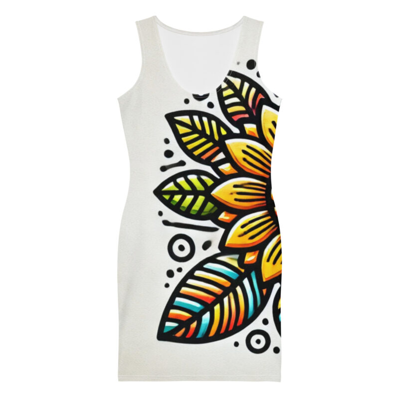 Vibrant Sunflower Garden Bodycon Dress