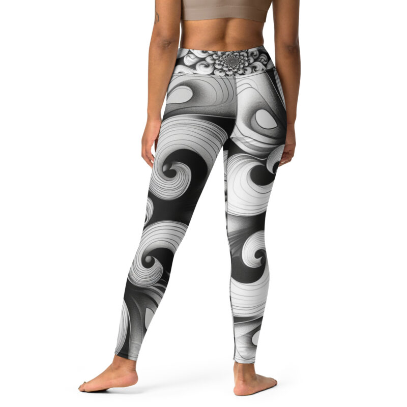 Vortex Harmony Yoga Leggings - Spiral Serenity Design alternate view