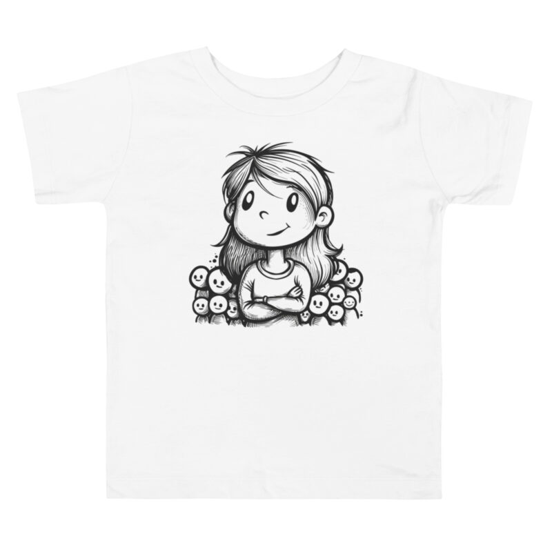 Whimsical Gaze Doodle T-Shirt