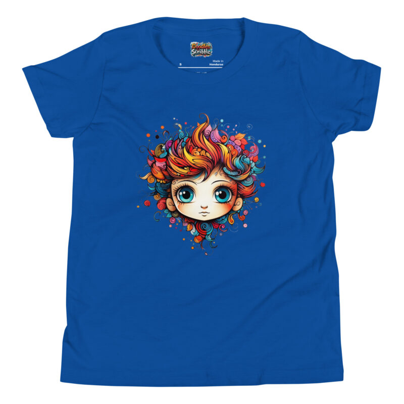 Whimsical Whorls T-Shirt - Spirited Hair Doodle alternate view