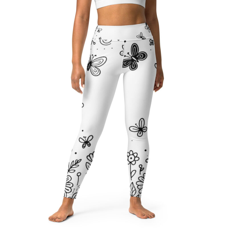 Whispers of Nature Yoga Leggings - Serene Stretch