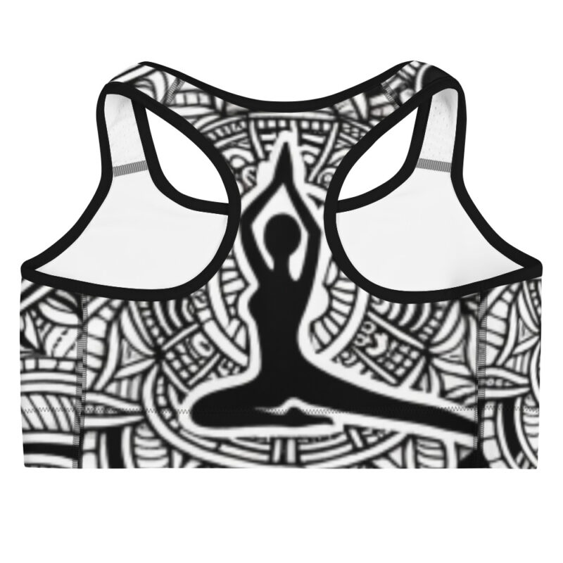 Yoga Balance Sports Bra - Lotus Serenity Design alternate view