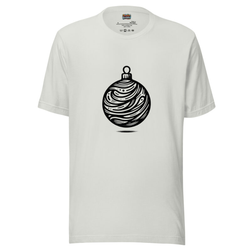 Yuletide Ornament T-Shirt - Swirling Festive Elegance