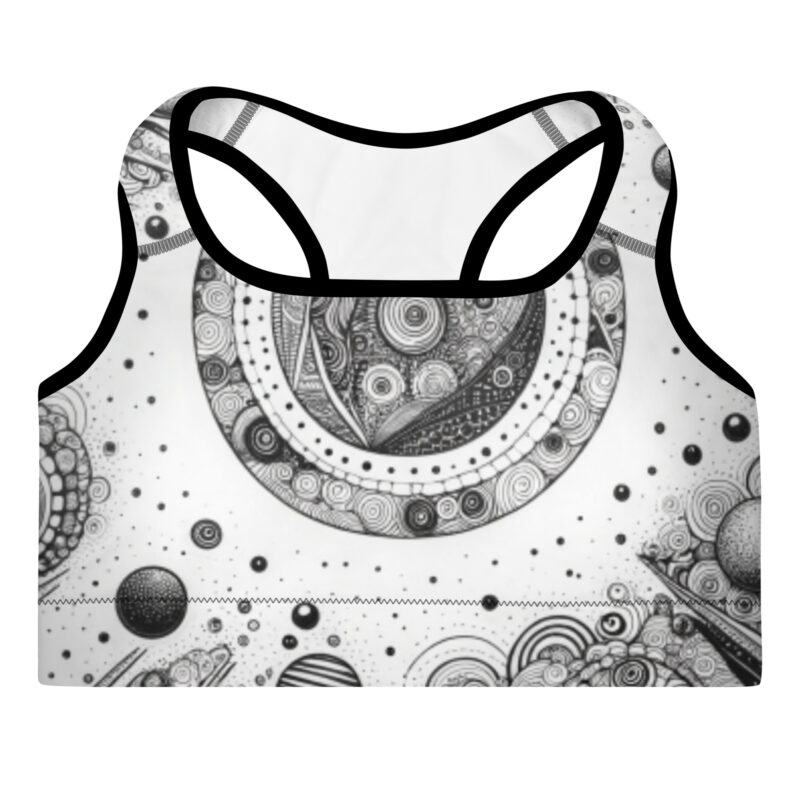 Zentangle Padded Sports Bra - Stellar Support