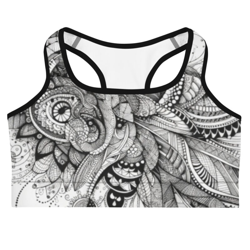 Zentangle Sports Bra - Abstract Agility
