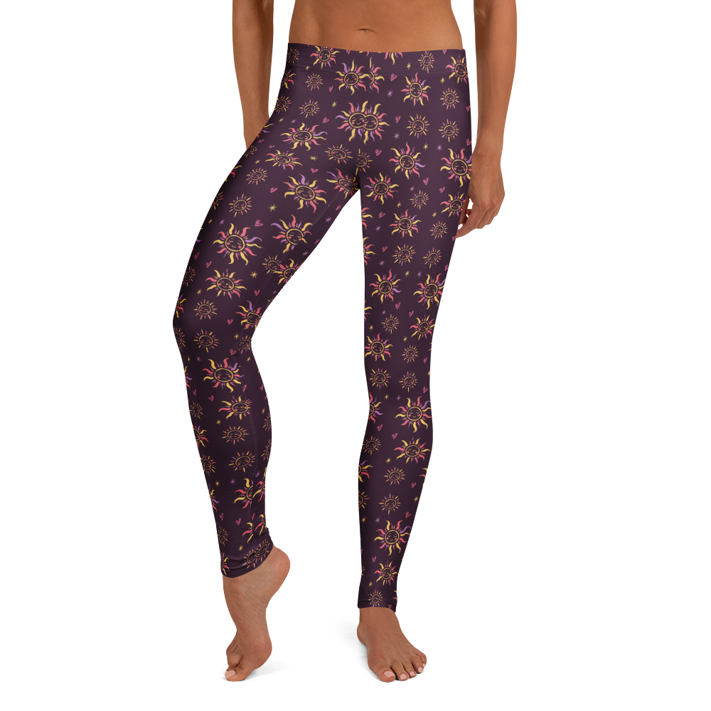 Sunny Face Doodle Leggings