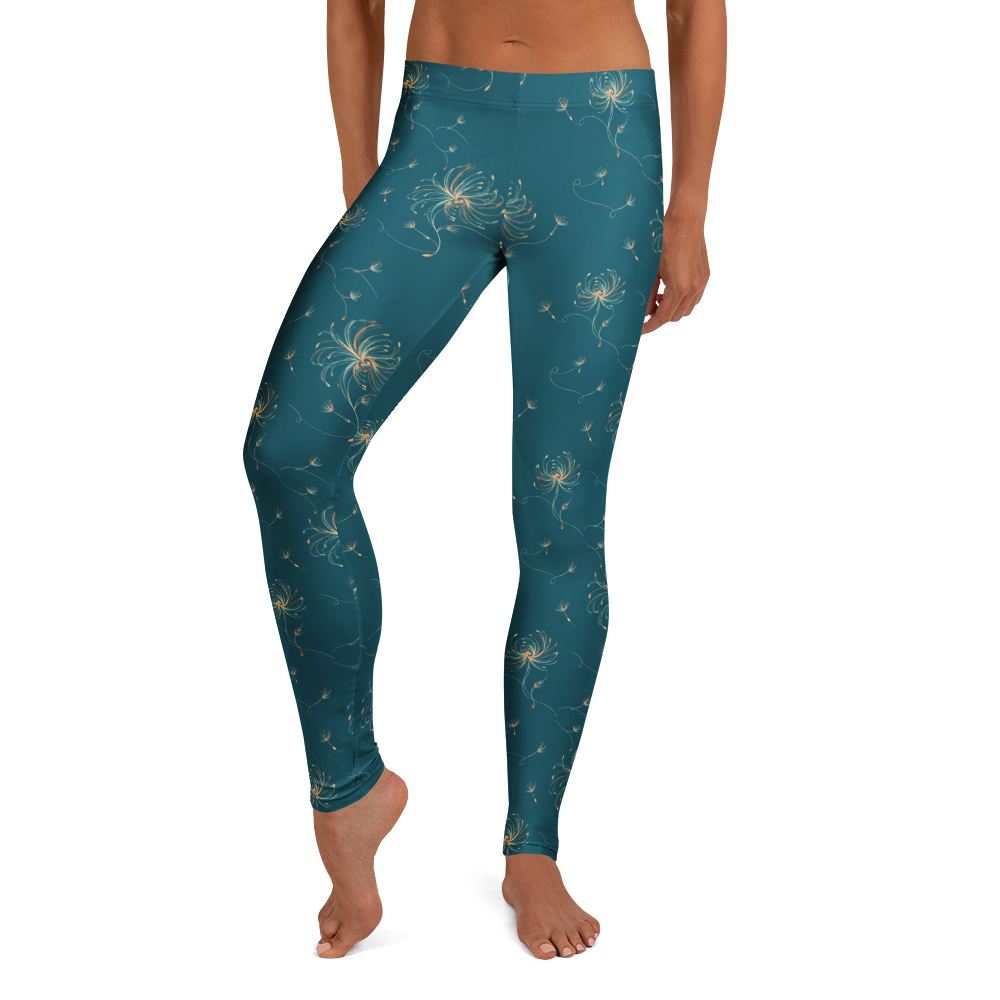 Spiral Seed Zentangle Patterns Leggings Front