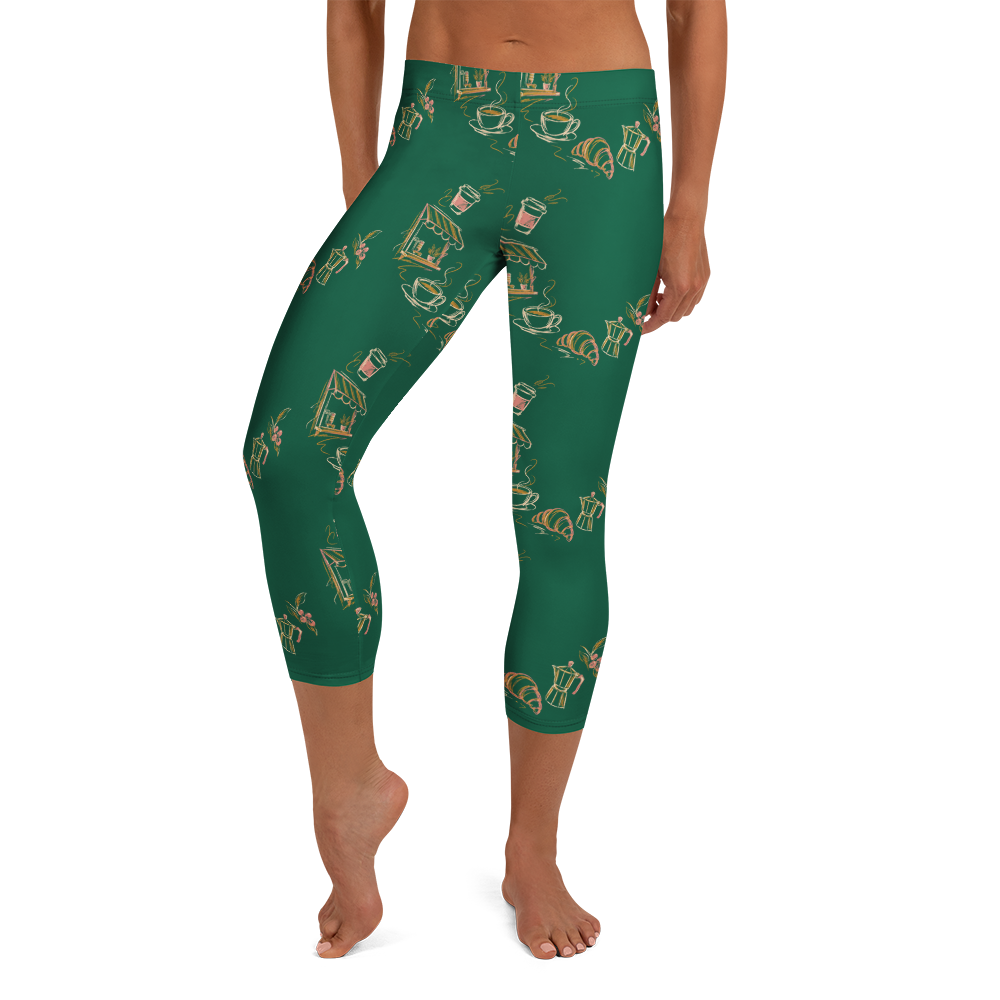 Coffee Window Urban Capri Leggings