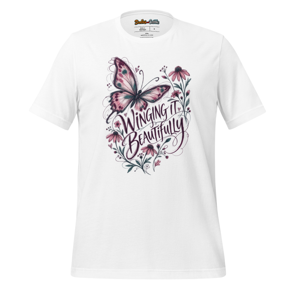 Winging It Beautifully T-Shirt Front