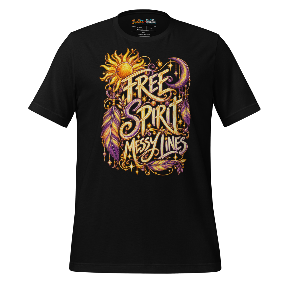 Free Spirit Messy Lines T-Shirt alternate view