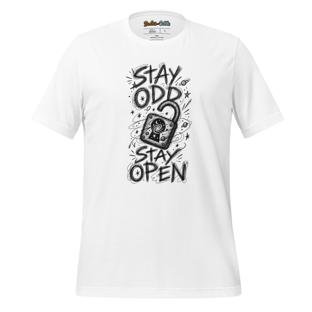 Stay Odd Stay Open T-Shirt Front