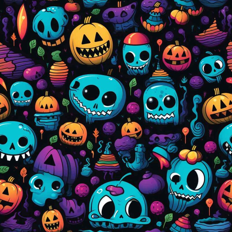 Halloween skulls