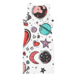 Galactic Love Affair Bodycon Dress - Valentine's Doodles Apparel - Image 2