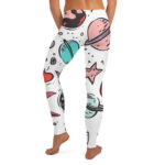 Interstellar Love Women's Leggings - Valentine's Doodles Collection - Image 2