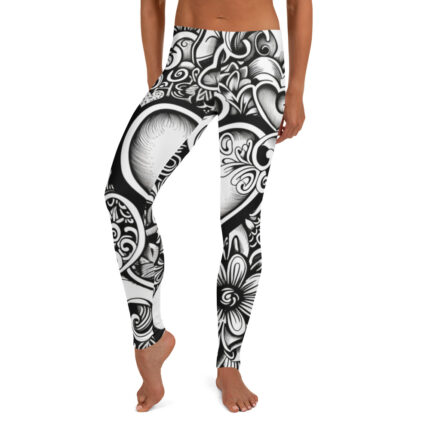 Heart Doodle Women's Leggings - Love in Motion